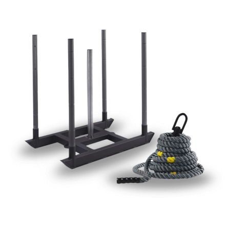 เครื่องดึงเลื่อนปรับน้ำหนัก HOMEFITTOOLS พร้อมเชือก ฝึก HYROX_0